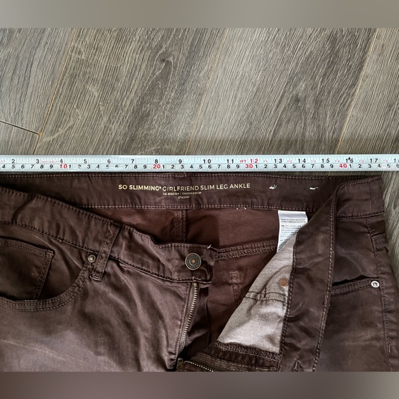 Chicos so slimming 16P ankle pant in super soft luxe brown denim - Picture 3 of 9